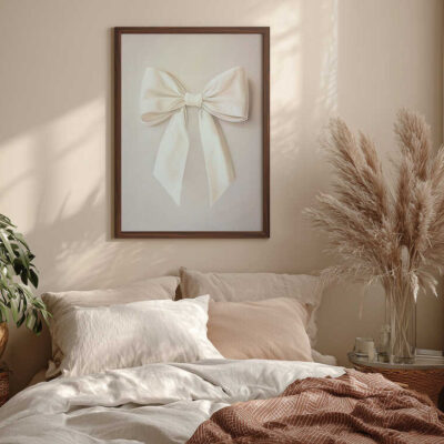 Beige Bow Art