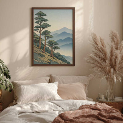 Japanese Inspired Landscape Wall Art