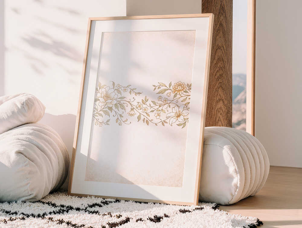 minimalist-floral-wall-art-frame-design