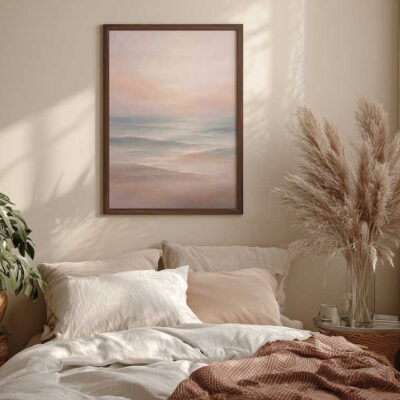 Pastel Ocean Wave Art