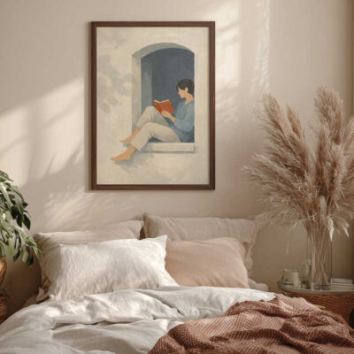 Person Reading Wall Art